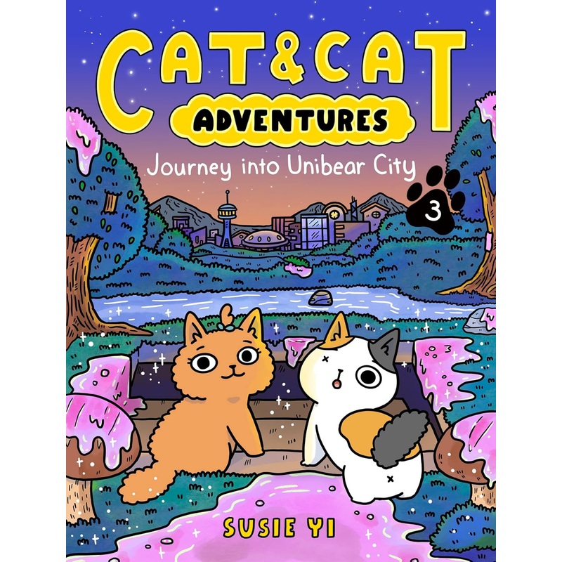 Cat & Cat Adventures: Journey into Unibear City Graphic Novel New