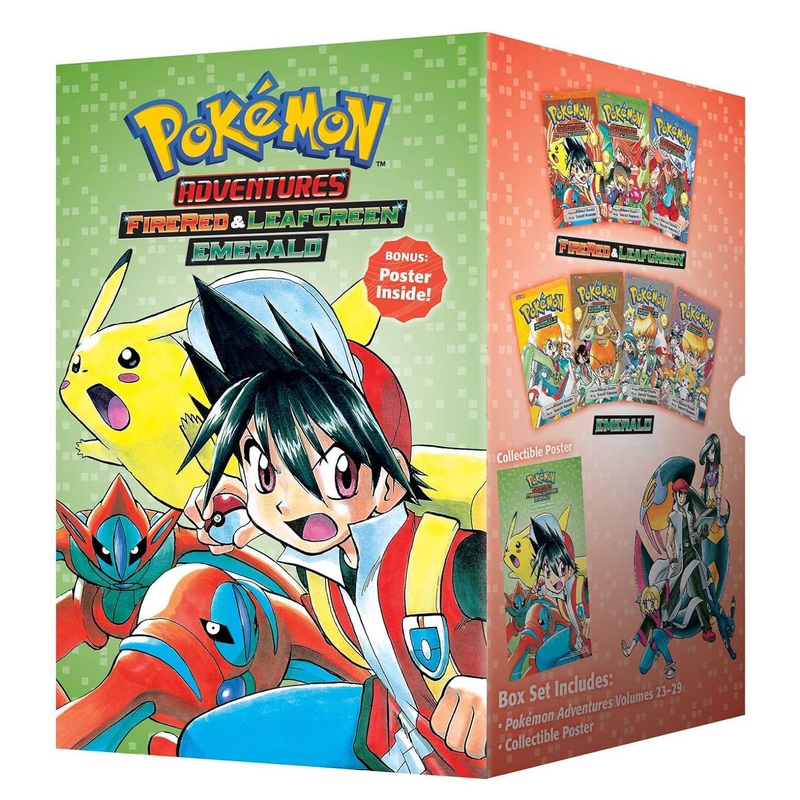 Pokmon Adventures: FireRed & LeafGreen / Emerald Box Set: Vols. 23-29 Manga New