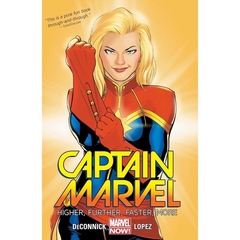 Captain Marvel Vol 01 Higher Further Faster More Trade Paper Back Used