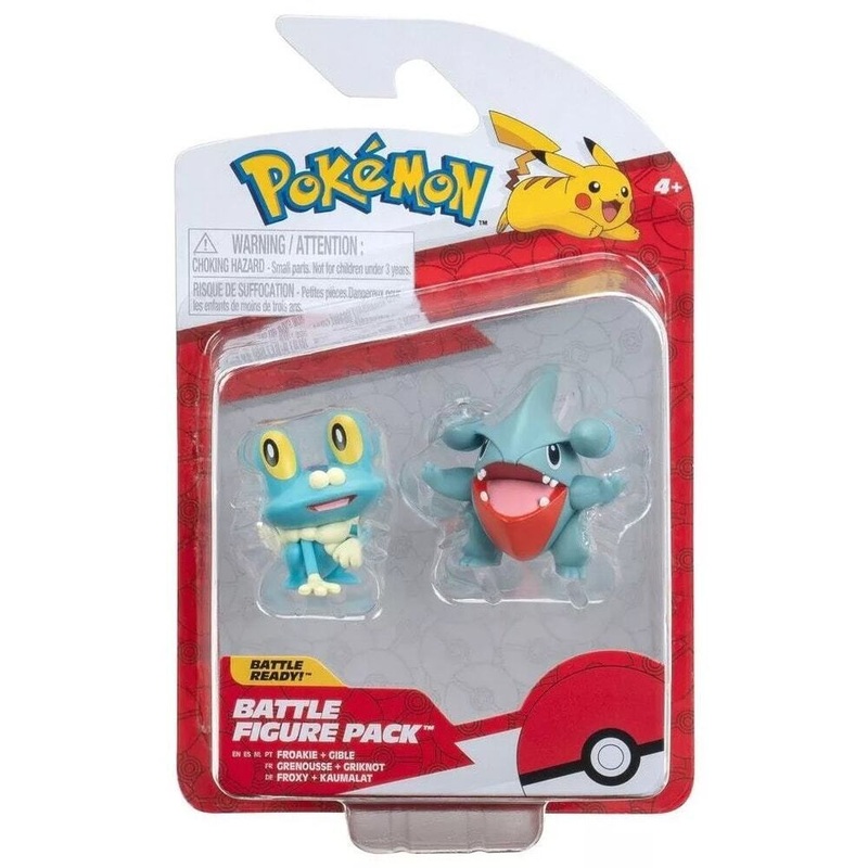 Pokemon Battle Figure Froakie, Gible New