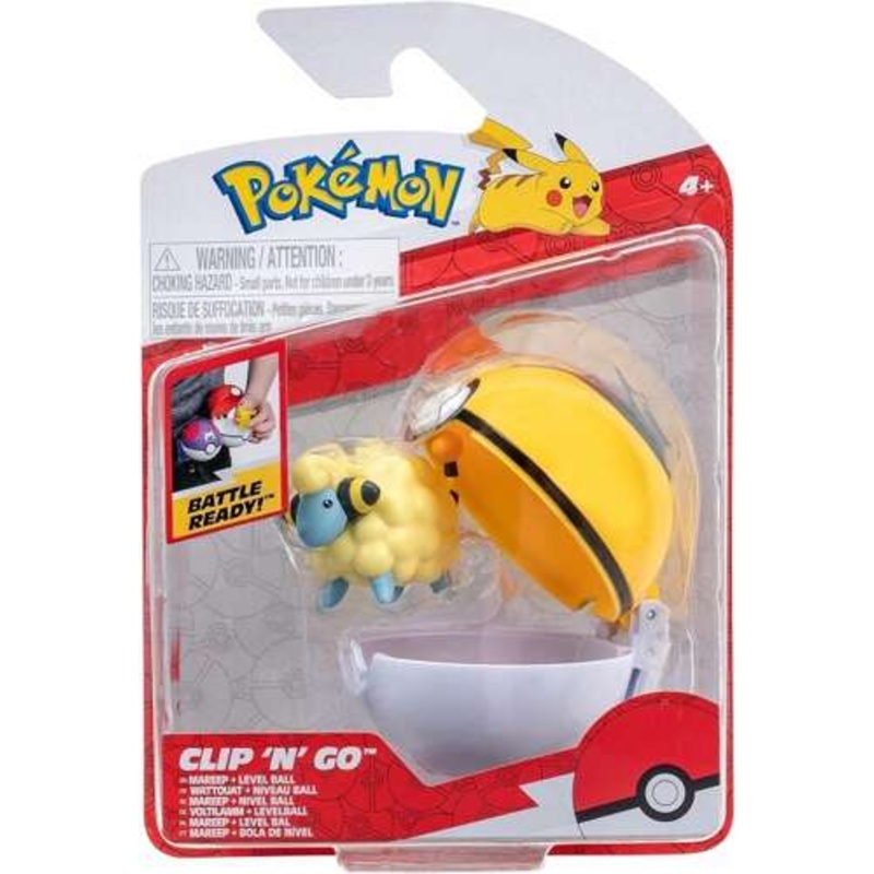 Pokemon Clip N Go Mareep, Level Ball New