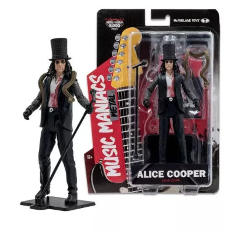 Mcfarlane Music Maniacs Alice Cooper Figure Limited Edition Of 8000 Pieces New