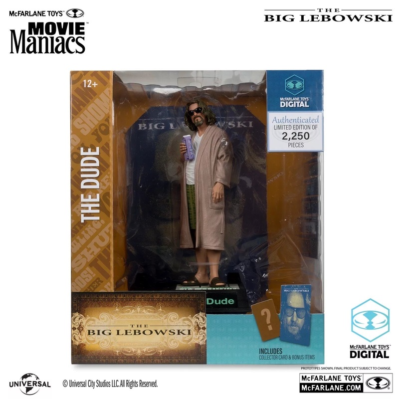 Mcfarlane Toys The Dude Movie Maniacs Figure Limited Edition Of 2250 Pieces New
