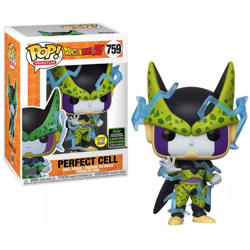Funko Pop Animation Dragon Ball Z Perfect Cell Glow in the Dark 2020 Spring Convention Limited Edition Exclusive New