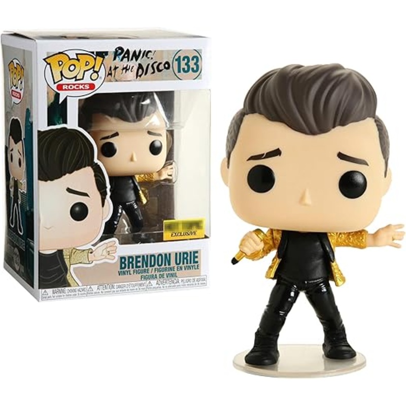 Funko Pop Rocks Panic at the Disco Brendon Urie Hot Topic Exclusive New