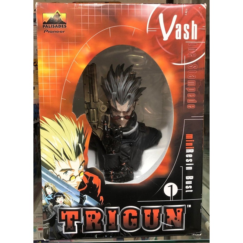 Palisades Trigun: Vash the Stampede Bust (Dark Variant) Slight Damage To Box New