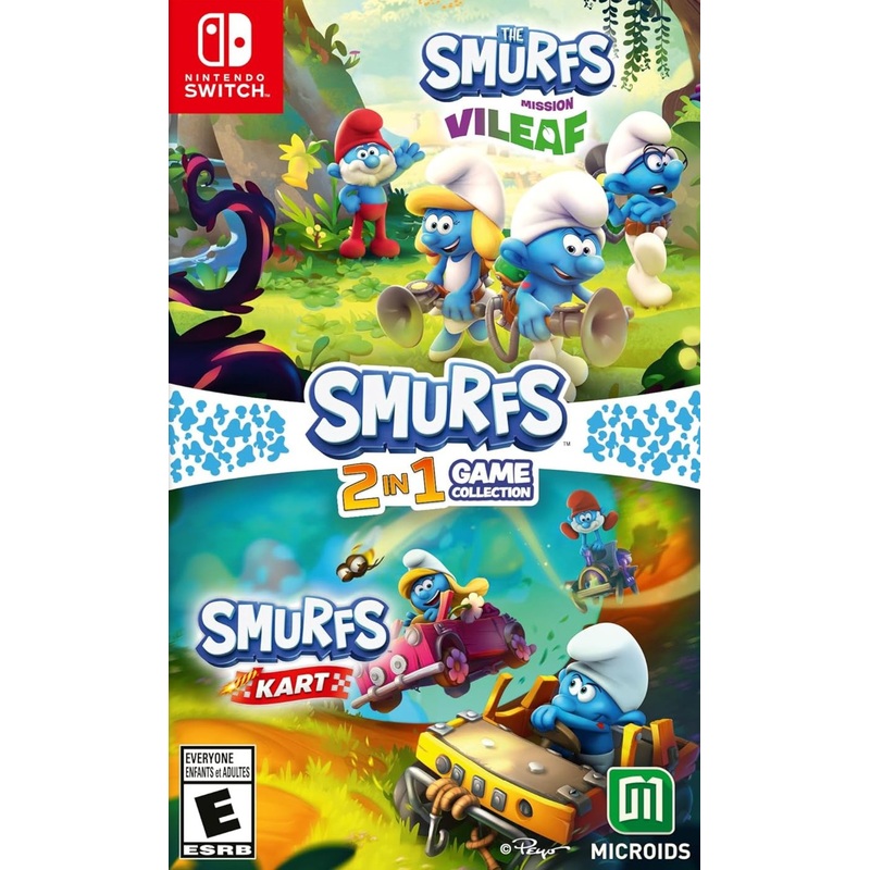 Smurfs 2 In 1 Game Collection Switch New