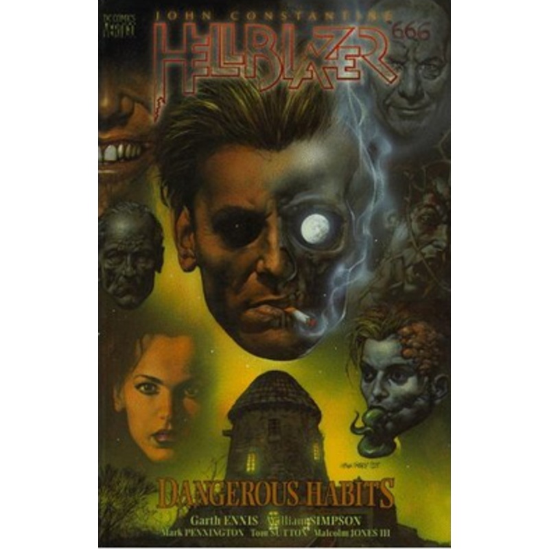 John Constantine Hellblazer Dangerous Habits Trade Paper Back Used