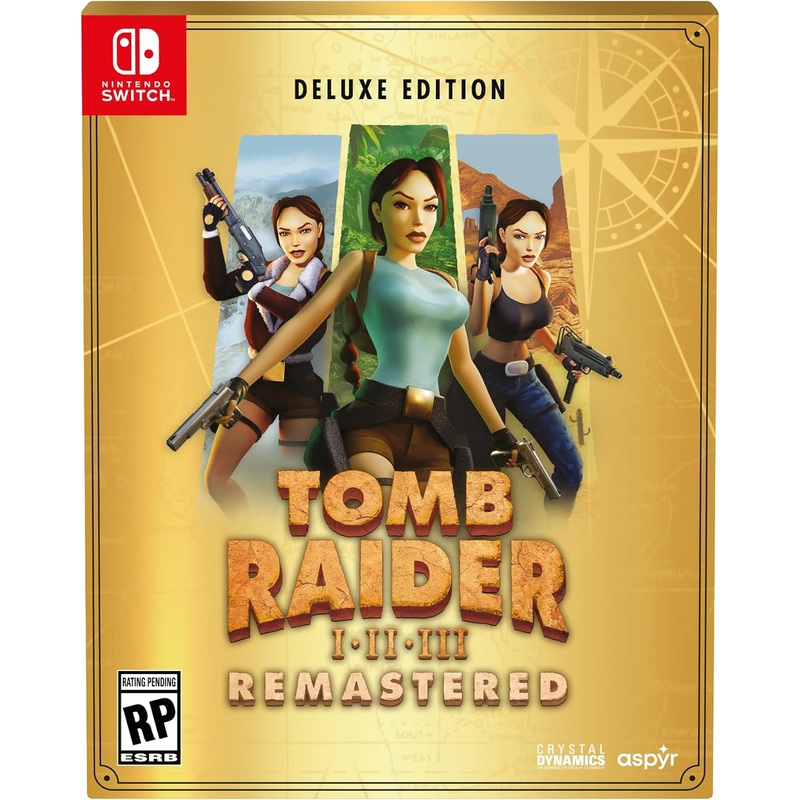 Tomb Raider I-Iii Remastered Starring Lara Croft Deluxe Edition Switch Used
