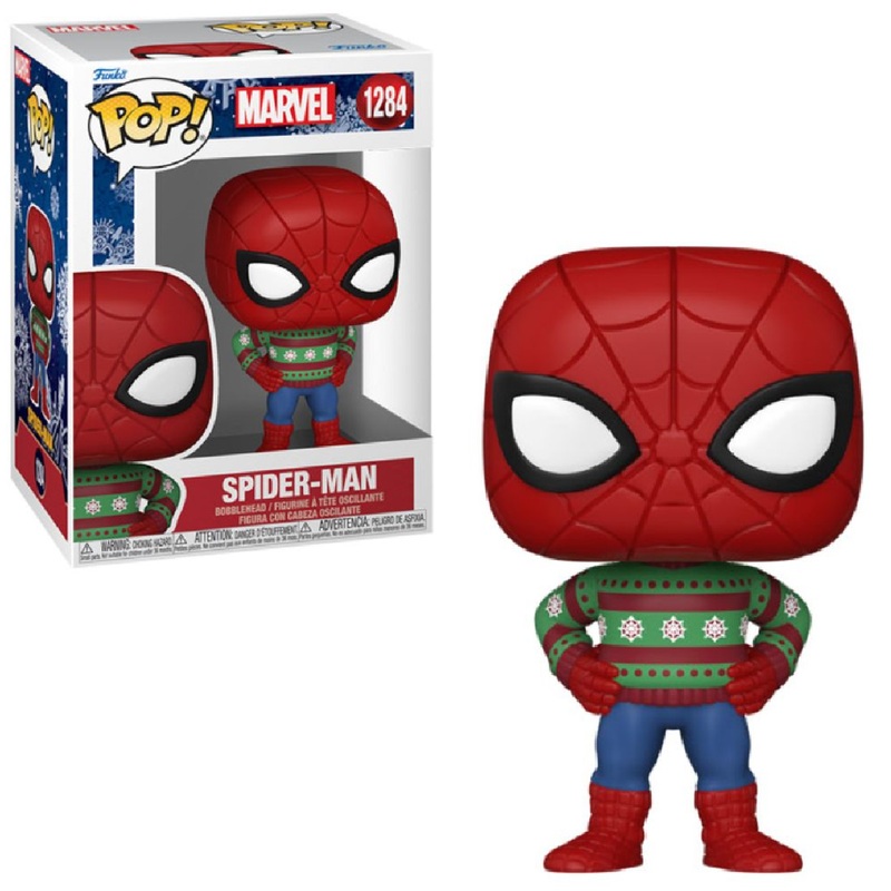 Funko Pop Marvel Spider-Man Holiday Sweater New
