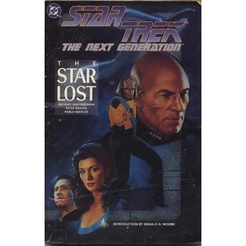 Star Trek The Next Generation Star Lost Trade Paper Back Used