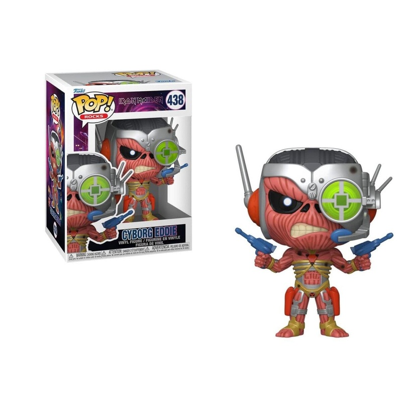 Funko Pop Rocks Iron Maiden Cyborg Eddie New