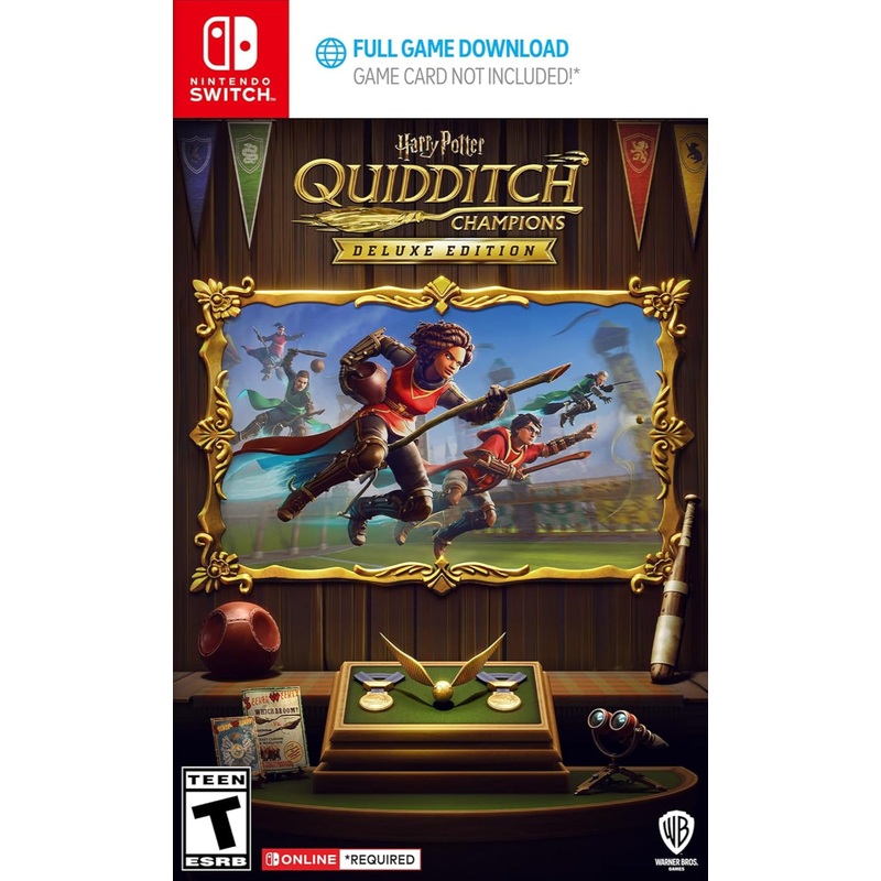 Harry Potter Quidditch Champions Deluxe Edition (Code In Box) Online Only Switch New
