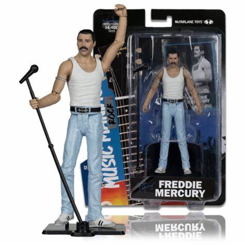 Mcfarlane Music Maniacs Freddy Mercury Limited Edition Of 14 400 Pieces New