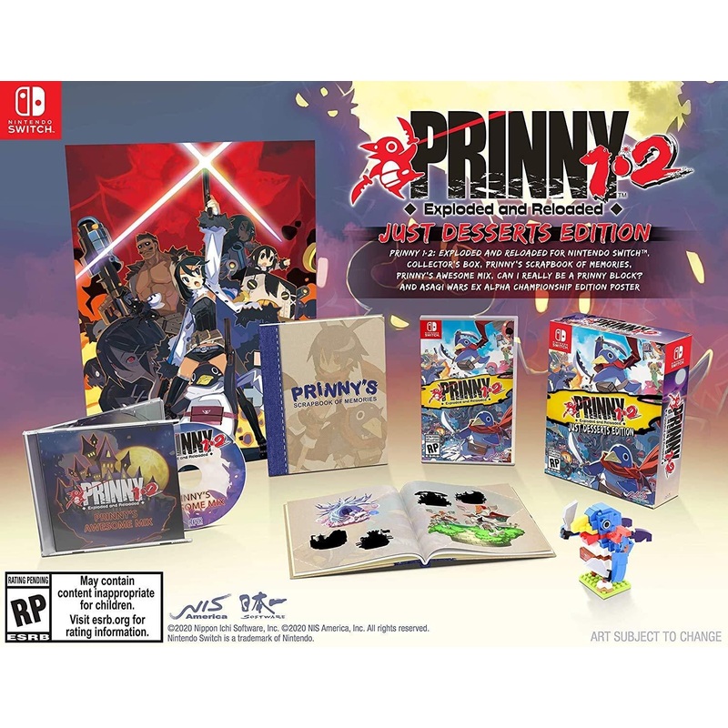 Prinny 1-2 Exploded & Reloaded Just Desserts Edition Switch Used