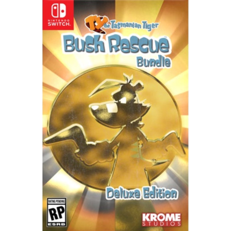 Ty The Tasmanian Tiger Bush Rescue Bundle Deluxe Edition Switch New
