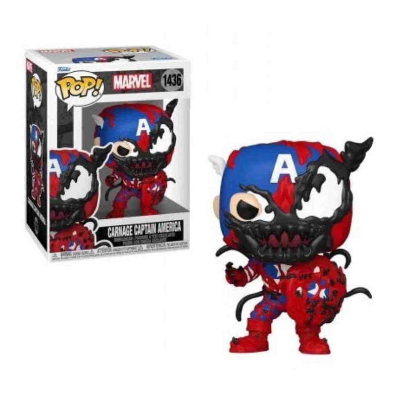 Funko Pop Marvel Carnage Captain America New
