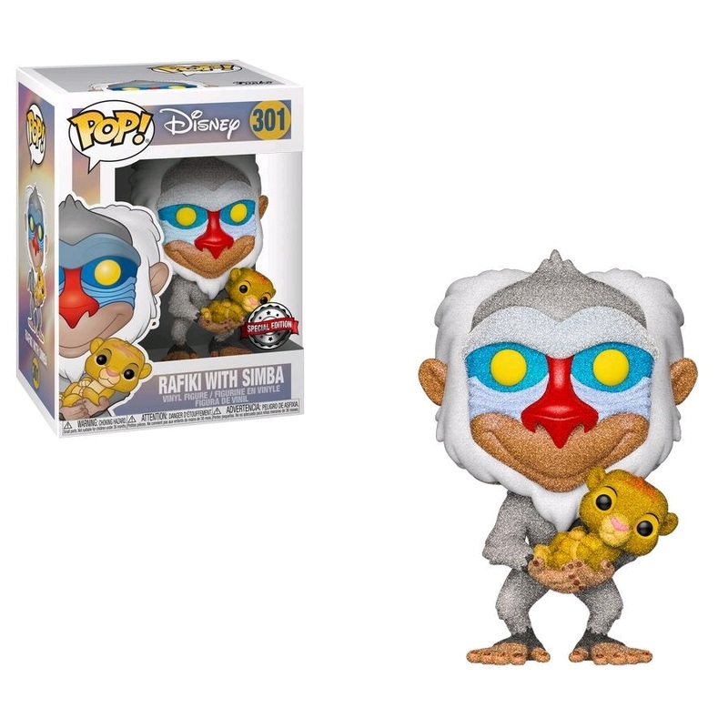 Funko Pop Disney Lion King Rafiki With Simba Diamond Collection New