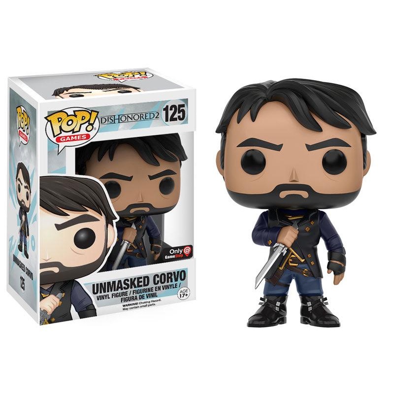Funko Pop Games Dishonored 2 Unmasked Corvo Slight Damage To Box Used