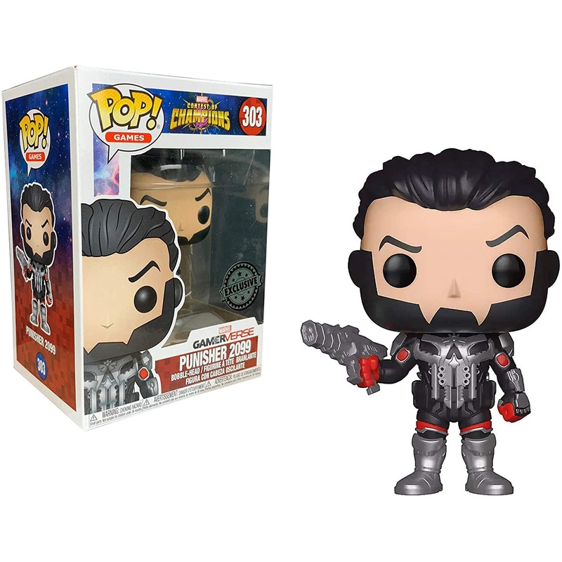 Funko Pop Games Marvel Contest of Champions Punisher 2099 Slight damage to box New