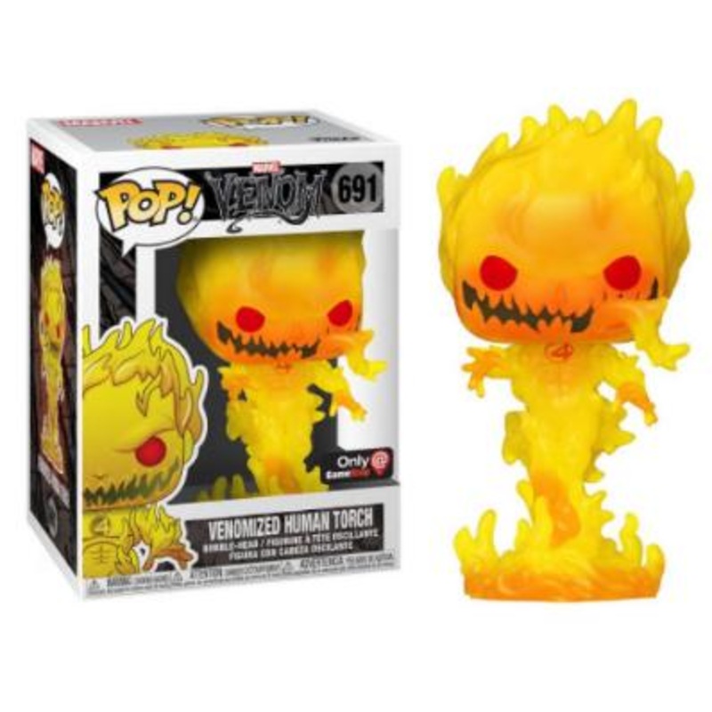 Funko Pop Marvel Venom Venomized Human Torch Special Edition New