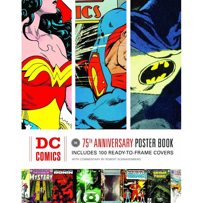 DC Comics 75th Anniversary Poster Book Used