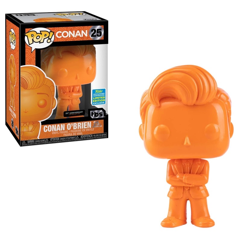 Funko Pop Icons Conan O'Brien 25th Anniversary Limited Edition Summer 2019 Convention New