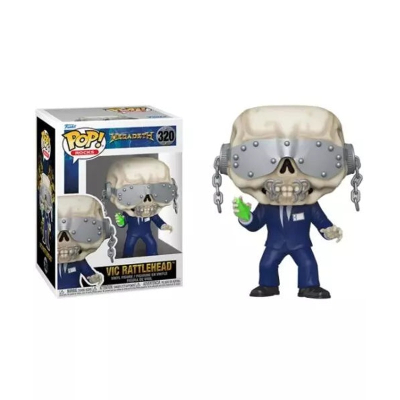 Funko Pop Rocks Megadeth Vic Rattlehead New