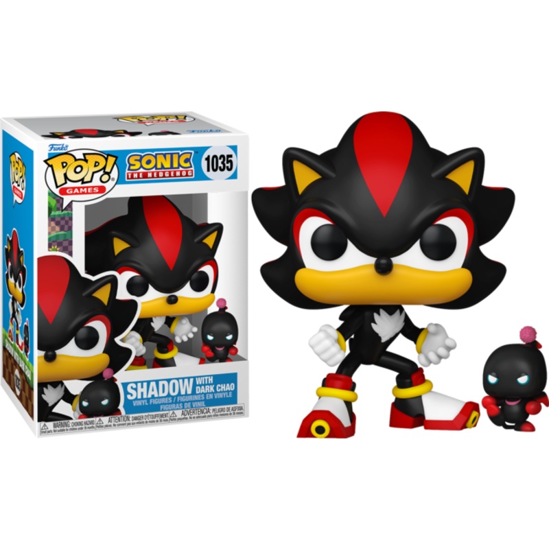 Funko Pop Sonic The Hedgehog Shadow With Dark Chao New