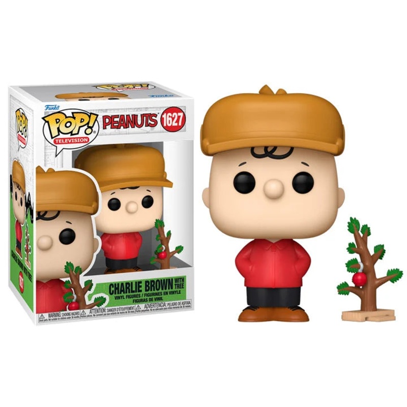 Funko Pop Television Peanuts Charlie Brown With Tree New