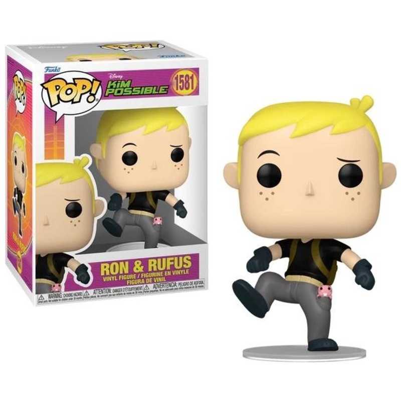 Funko Pop Disney Kim Possible Ron & Roofus Figure New