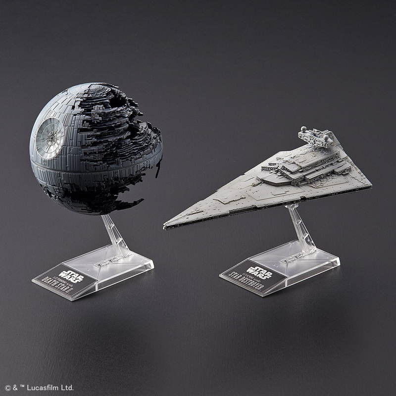 Star Wars Death Star II 1/2700000 & Star Destroyer 1/14500 Model Kit New