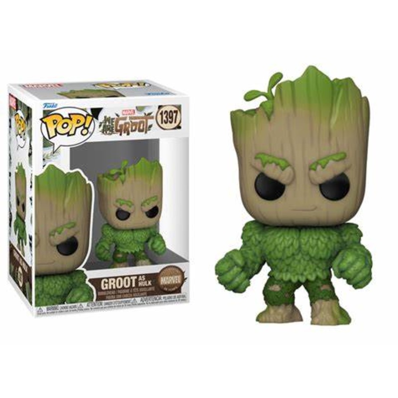 Funko Pop Marvel We Are Groot Groot As Hulk New