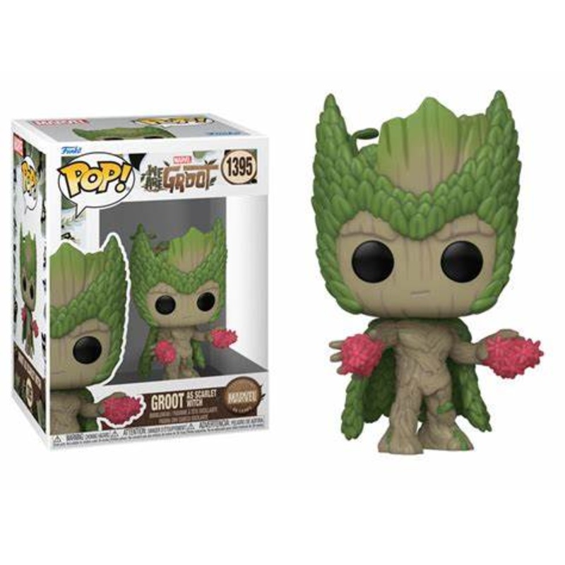 Funko Pop Marvel We Are Groot Groot As Scarlet Witch New