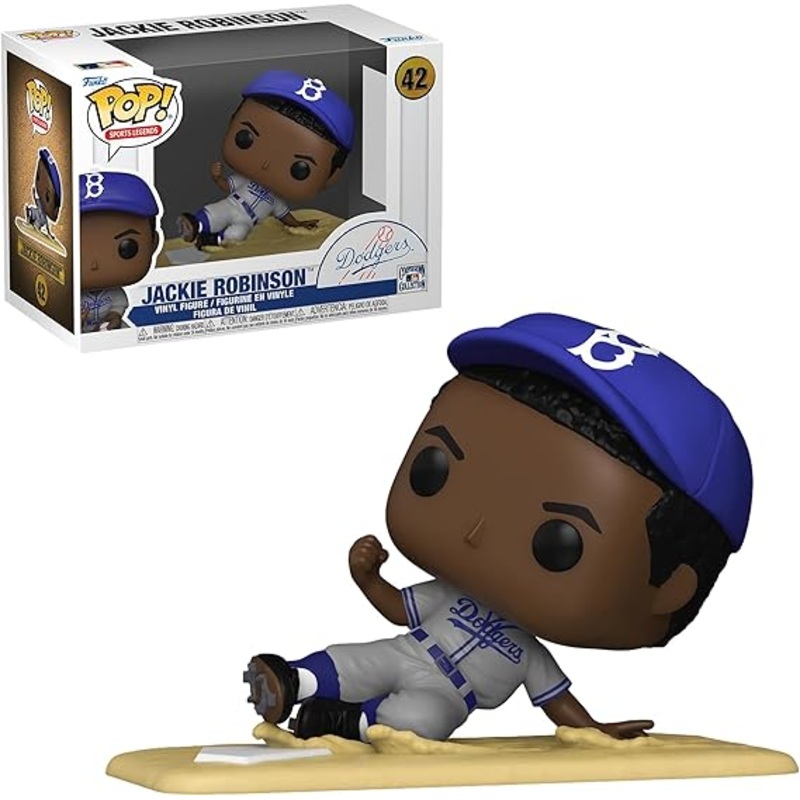 Funko Pop MLB Dodgers Jackie Robinson Sliding New