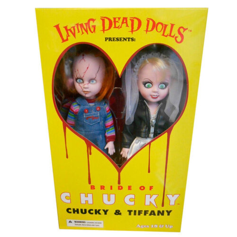 Living Dead Dolls Presents LDD Bride of Chucky Chucky & Tiffany New