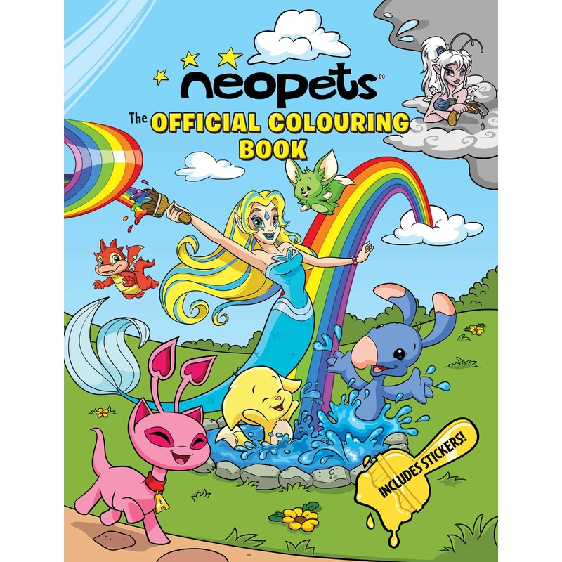 Neopets Official Colouring Book New