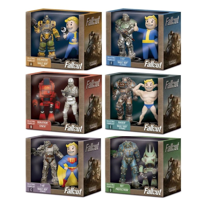 Fallout Nukatron and Synth 2 Pack 3 Figure New