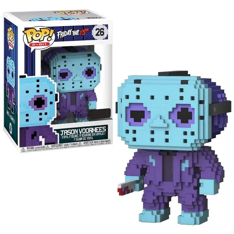 Funko Pop 8-Bit Friday The 13th Jason Voorhees Some Sticker Residue On Box Bottom Used