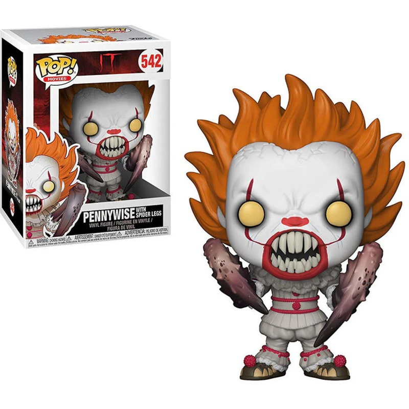 Funko Pop Movies It Pennywise with Spider Legs Some Sticker Residue On Box Bottom Used