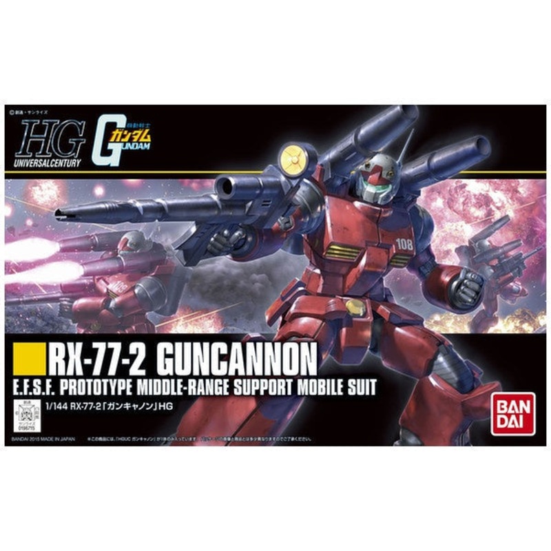 HGUC - RX-77-2 Guncannon - 1/144 Model Kit New