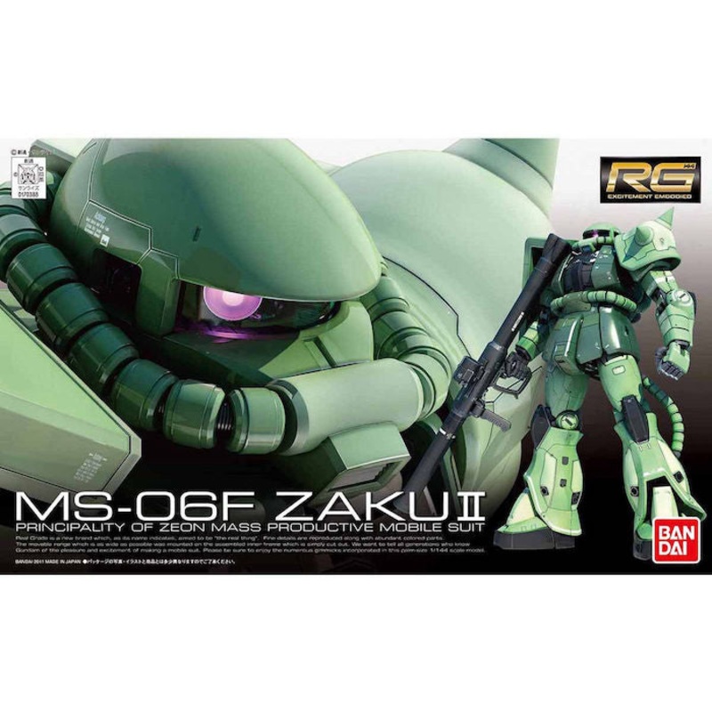 RG - 04 MS-06F Zaku II - 1/144 Model Kit New