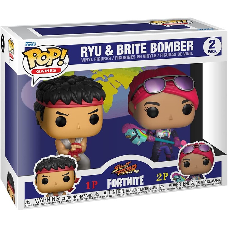 Funko Pop Games Ryu & Bright Bomber New