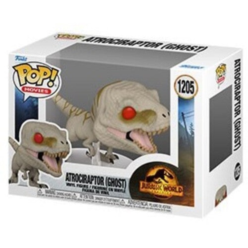 Funko Pop Movies Jurassic World Dominion Atrociraptor(Ghost) New