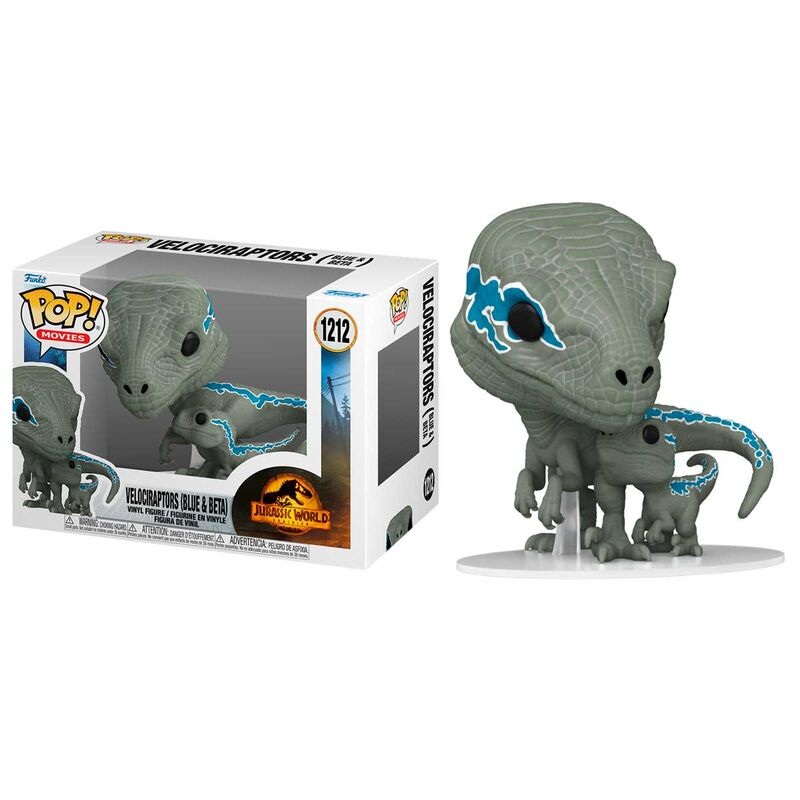 Funko Pop Movies Jurassic World Dominion Velociraptors (Blue & Beta) New