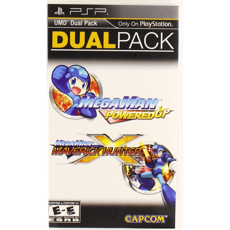 Mega Man Powered Up & Maverick Hunter X Dual Pack PSP Used