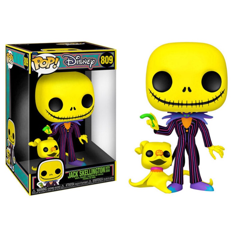 Funko Pop Nightmare Before Christmas Blacklight Enhanced 10 Jack Skellington New