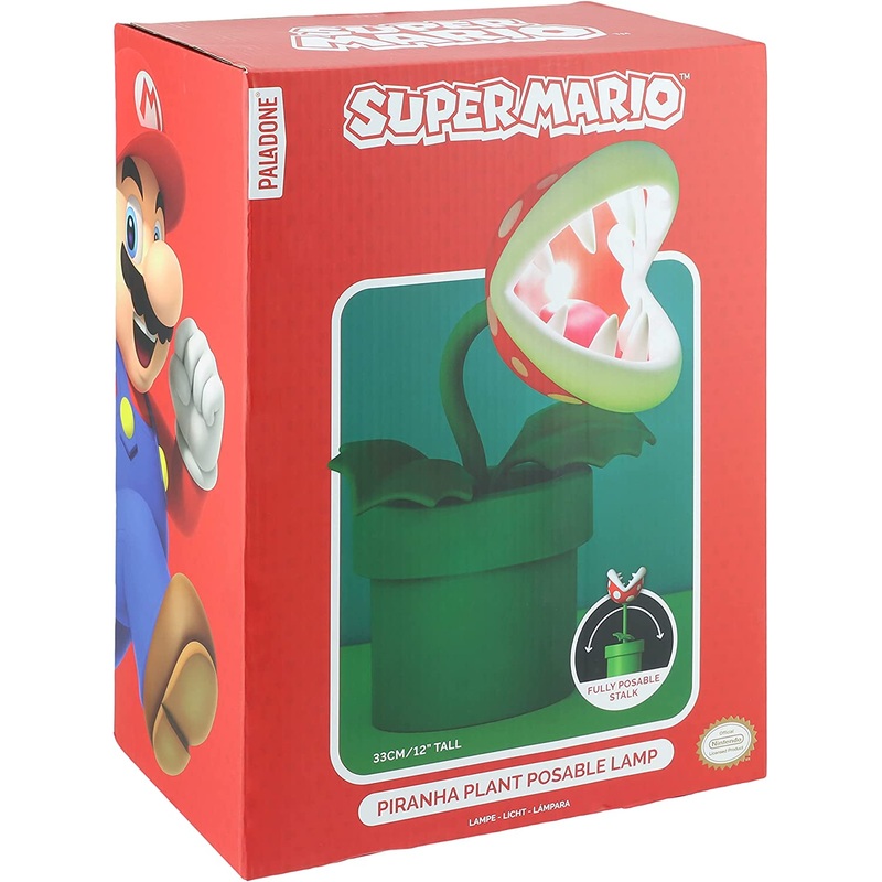 Super Mario Piranha Plant Posable Lamp New