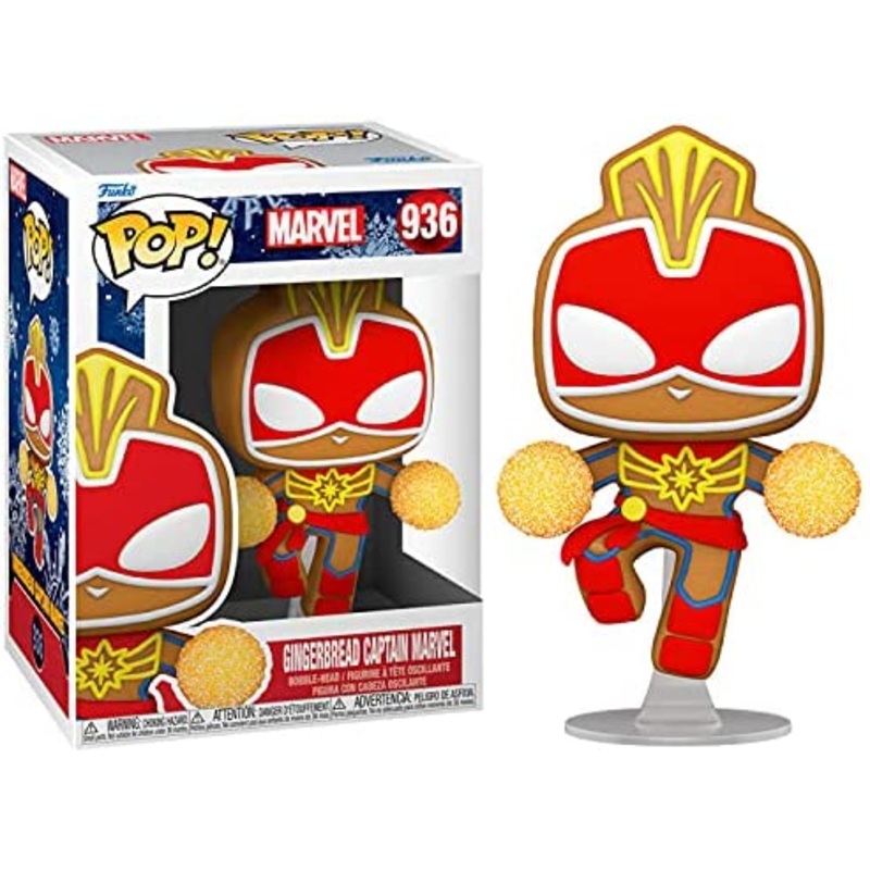 Funko Pop Marvel Holiday Gingerbread Captain Marvel New