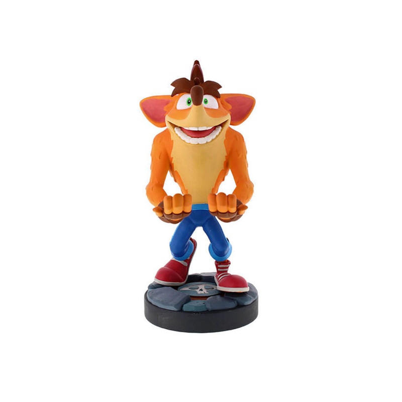 Cable Guys Crash Bandicoot Phone & Controller Charger Figure New